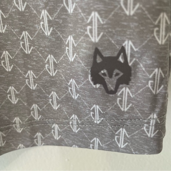 New! GREYSON Grey Short Sleeves Wolf Links Scarlett Polo Shirt 37533 - Picture 4 of 9